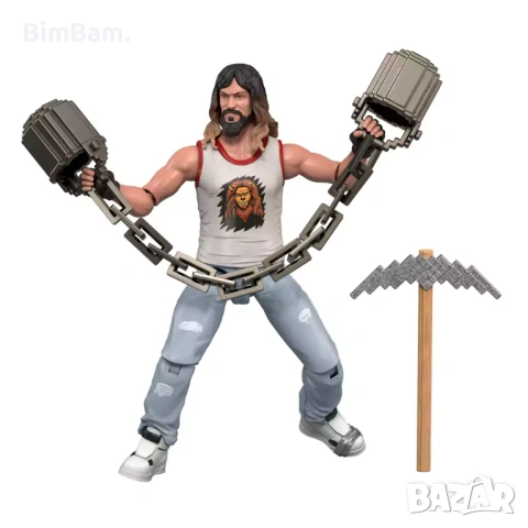 Оригинална подвижна фигура Garrett Minecraft Movie / Mattel, снимка 2 - Фигурки - 53486212