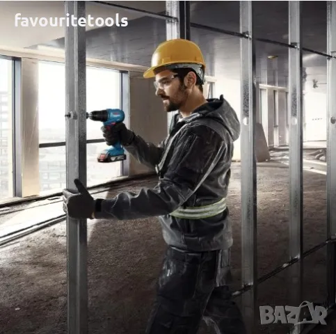 Bosch GSR185-li акумулаторен винтоверт 18V, 2 батерии, зарядно и куфар - 06019K3000, снимка 8 - Винтоверти - 38385855