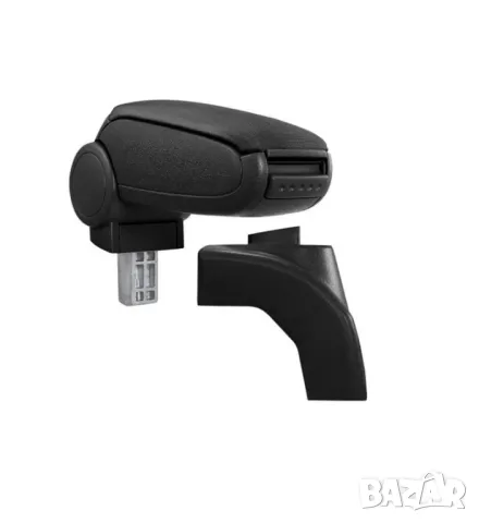 Текстилен черен подлакътник подходящ за Volkswagen Golf Mk5 Mk6 Jetta EOS Scirocco, снимка 1