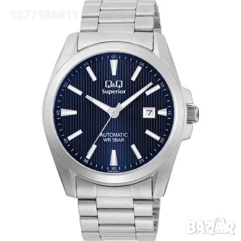 НОВ МЪЖКИ ЧАСОВНИК Q&Q SUPERIOR AUTOMATIC S23A-503VY САМОНАВИВАЩ ЧАСОВНИК QQ АВТОМАТ., снимка 1