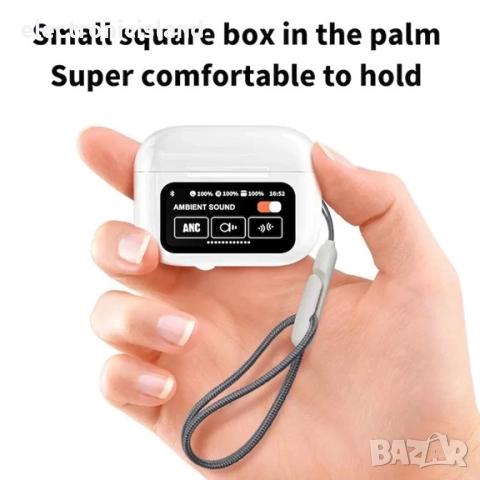 Безжични слушалки pods TWS за уши, безжични, спортни, с микрофон, ANC ENC, гласов асистент, бели, снимка 2 - Безжични слушалки - 52426217