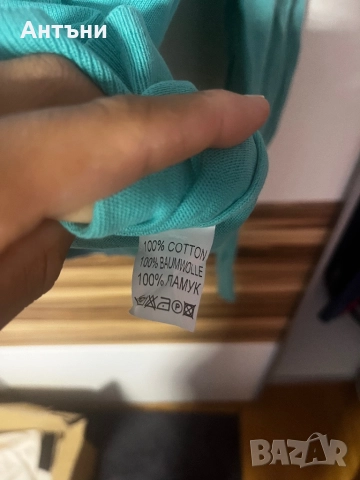 Зелена блуза с дълъг ръкав, снимка 3 - Блузи с дълъг ръкав и пуловери - 52870352