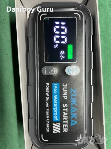 ZUKAKA 6000A Стартер за кола, 26800mAh, 12V (бензин и дизел), преносим с бързо зареждане 65W, снимка 9 - Аксесоари и консумативи - 50653873