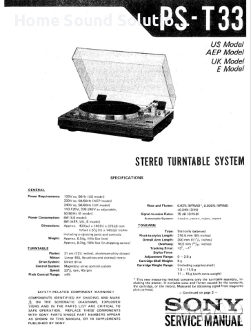 SONY PS-T33 Fully Automatic , Direct Drive , снимка 17 - Грамофони - 52752259