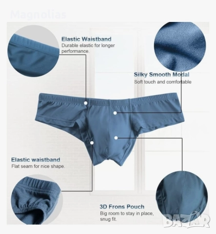 Мъжки Полупрашки ниска талия слил U-∑, снимка 8 - Бельо - 49385699