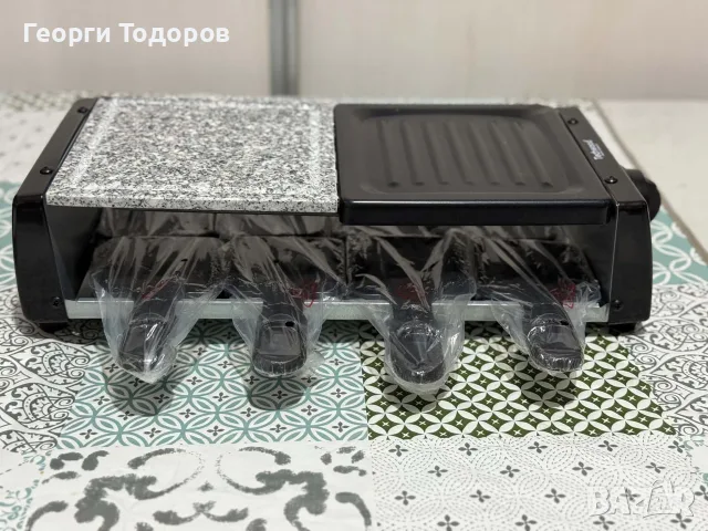 Раклет скара и грил 3-в-1 Techwood TRGP-896 (1200W, за 8 души)