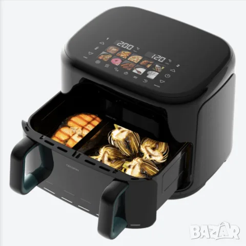 Еър фрайър CECOTEC Cecofry&Grill Smokin Prime 11000 11L 10 автоматични програми, снимка 8 - Фритюрници - 56182632