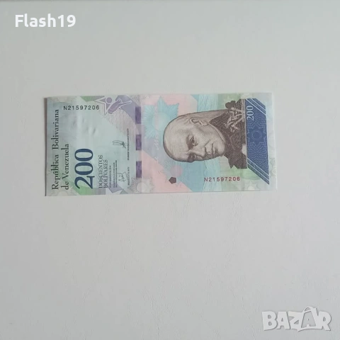 ⭐ Венецуела 200 боливара 2018 г. AU ⭐