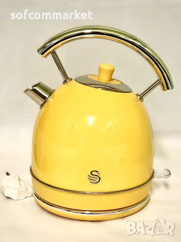 Ретро Кана Swan Retro 2200W (1.8L) – Винтидж бижу за твоята кухня!, снимка 2 - Кани - 55898450