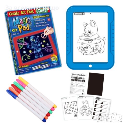 ✨Светещ таблет за рисуване Magic Sketch Pad, снимка 4 - Рисуване и оцветяване - 40935708