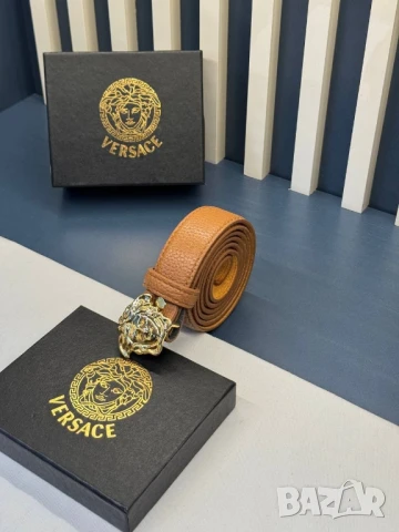 колани от естествена кожа в кутия versace , снимка 5 - Колани - 50580402