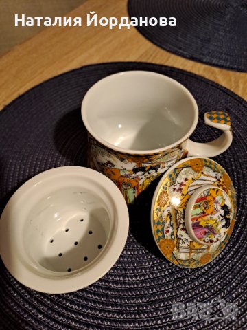Оригинална чаша за чай с цедка, снимка 3 - Чаши - 39892579