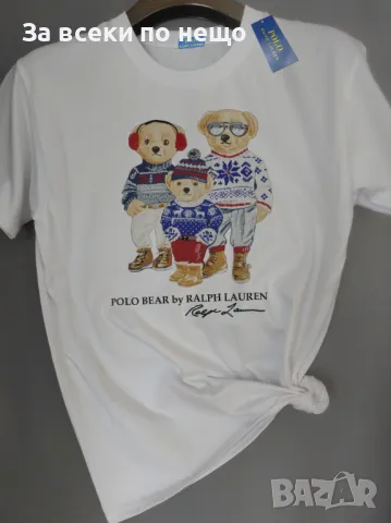 Коледна тениска за мама, татко и дете Polo Bear👚👕Детска тениска👚Дамска👕Мъжка Код LFS215, снимка 3 - Детски тениски и потници - 48255664