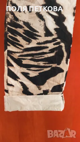 Панталон с ефектен принт, снимка 5 - Панталони - 48095314