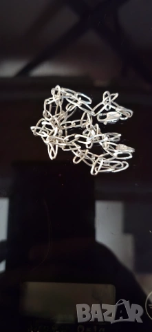 Сребърен ланец със сребърна висулка кръст, снимка 6 - Колиета, медальони, синджири - 52070691