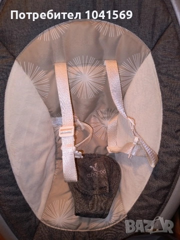 CANGAROO Електрическа люлка - шезлонг CLOUD СИВ, снимка 2 - Детски люлки - 51978213