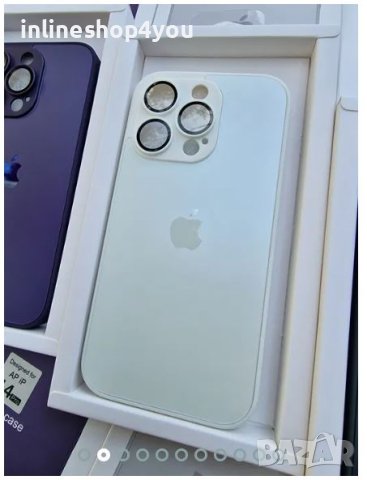 Матов Стъклен Кейс за Apple iPhone 13 / 14 / 14 Pro / Max / Plus, снимка 8 - Калъфи, кейсове - 41412898