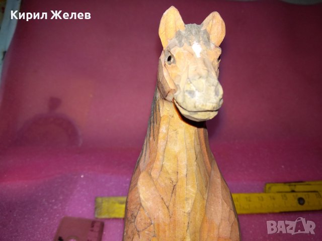 СТАРА КОЛЕКЦИОНАРСКА ДЪРВЕНА ФИГУРКА КОНЧЕ РЪЧНА ИЗРАБОТКА 42846, снимка 15 - Статуетки - 44314134