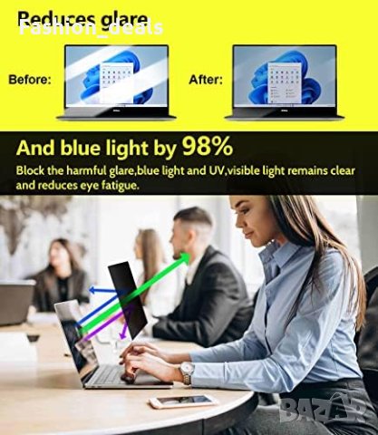 Нов Филтър за поверителност на екран лаптоп 13,3 инча Против отблясъци, снимка 4 - Други - 42002909