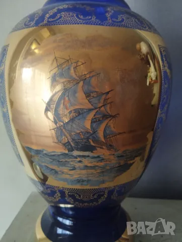 Стъклена ваза Бохемия, снимка 2 - Вази - 47588087