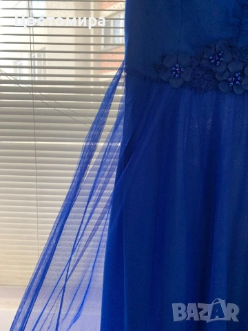 Официална рокля в турски синьо универсален размер, снимка 5 - Рокли - 53045594