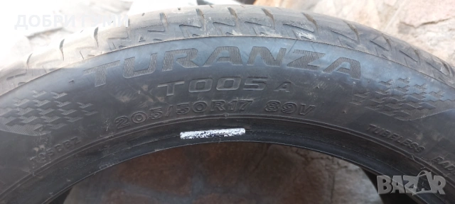 205 50 17 Bridgestone ПОЧТИ НОВИ , снимка 12 - Гуми и джанти - 53628891