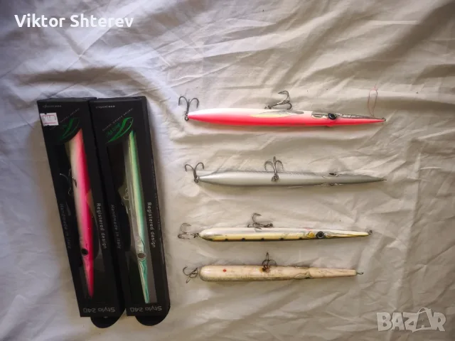 Комплект 6 бр. дълги воблери – 2x Last Cast 210, 4x Jack Fin, снимка 3 - Такъми - 56038238