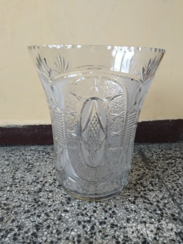 голяма кристална ваза, снимка 1 - Вази - 40404479