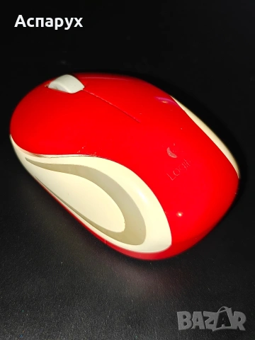Мишка Logitech M185 Red, снимка 2 - Клавиатури и мишки - 53447363
