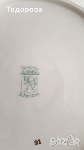 Порцеланов сет от десертна и подложна чинии-Бавария, снимка 4 - Чинии - 33820174