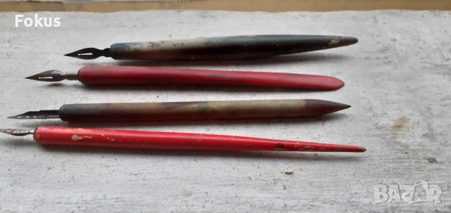 Стара перодръжка, писалка, писец - лот от 4 броя, снимка 2 - Антикварни и старинни предмети - 53336709