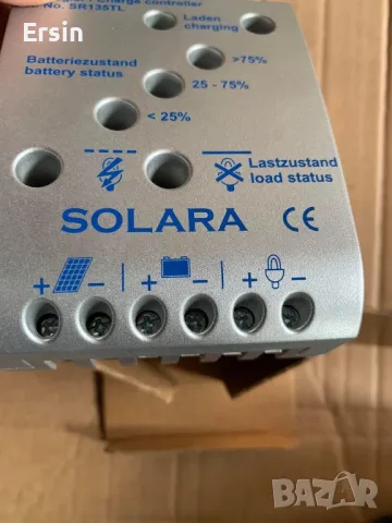 Контролер за зареждане на Solara SR135TL 12V/24 волта 135 вата/8 ампера за 12 волтови или 24 волтови, снимка 4 - Друга електроника - 47820895