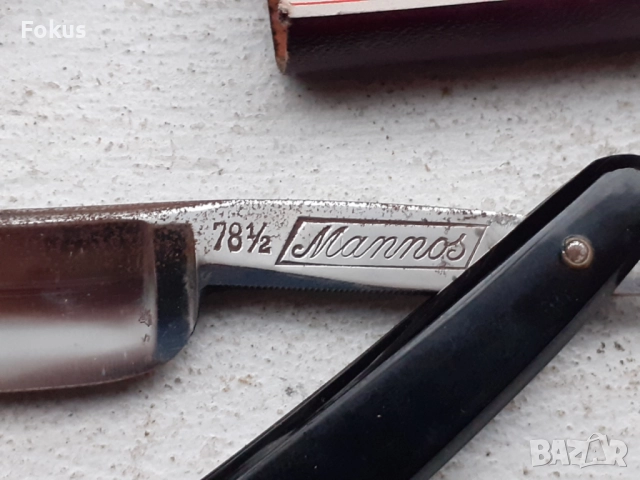 Топ - колекционерски бръснач Mannos Solingen, снимка 2 - Антикварни и старинни предмети - 51524421