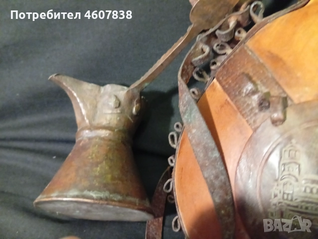 Джезве ковано и бъклица глинена, снимка 5 - Антикварни и старинни предмети - 52294357