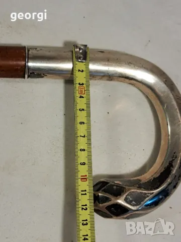бастун със сребърна дръжка, снимка 11 - Антикварни и старинни предмети - 48362031