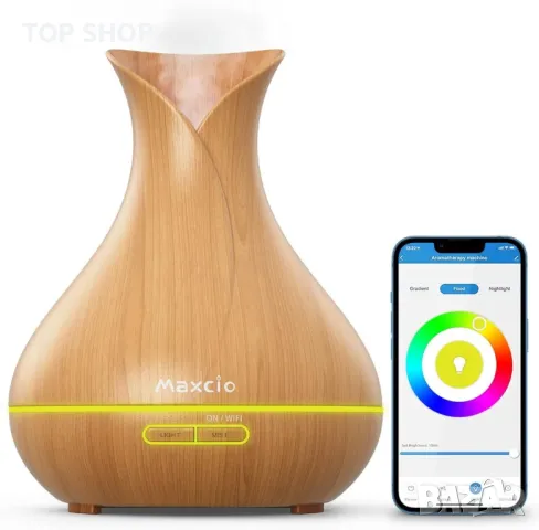 Смарт овлажнител - арома дифузер- Maxcio Smart Aromatherapy Scented Oil Diffusers
