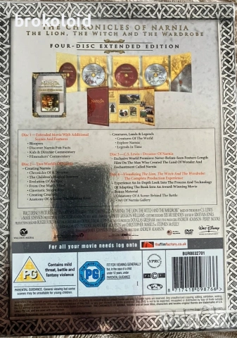Хрониките на Нарния: Лъвът, Вещицата и Дрешникът Narnia: The Lion the Witch the Wardrobe 2005 DVD, снимка 2 - DVD филми - 53157939