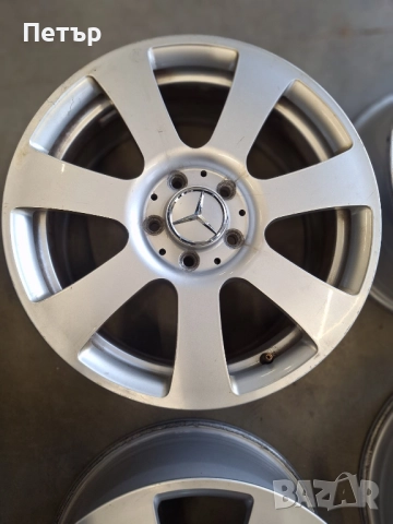 ОРИГИНАЛНИ АЛУМИНИЕВИ ДЖАНТИ МЕРЦЕДЕС /W204/-5x112х66.6-17цола, снимка 3 - Гуми и джанти - 52034333