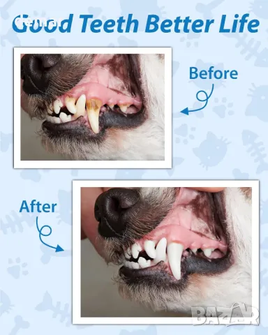 Електрическа машина за премахване на плака за домашни любимци с LED светлина, 14 части, 5 режима, снимка 6 - Други стоки за животни - 50254140