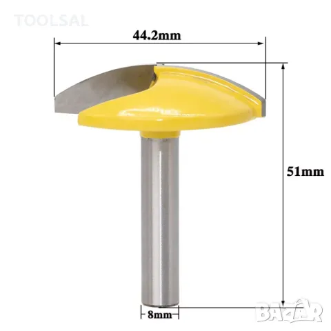 Фрезер профилен ф44,2 8mm, снимка 1