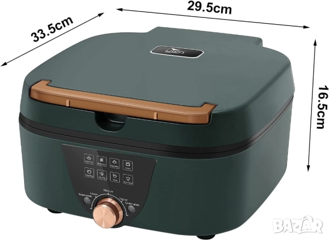 Мултифункционален Електрически Съд за Готвене Пържене Варене Задушаване UTEN Electric Hot Pot B-2, снимка 13 - Мултикукъри - 52722022