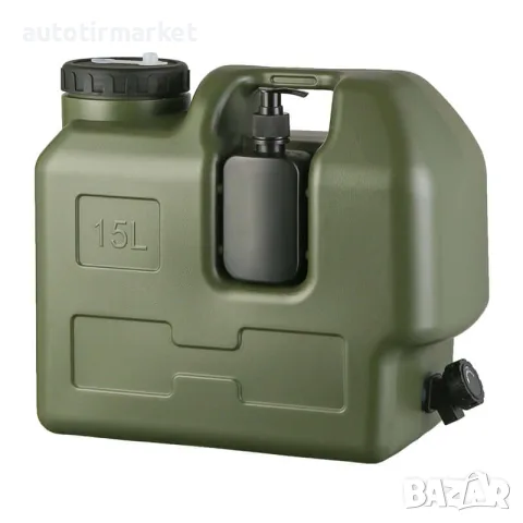 Туба за вода 15L с кранче и дозатор за сапун