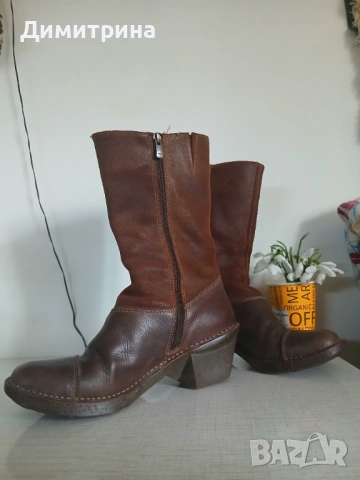 Cowboy boots ART Каубойски ботуши естествена кожа и велур АРТ