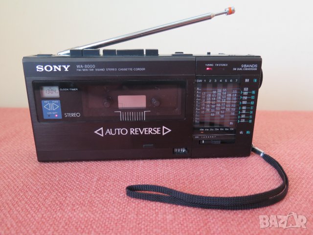 Vintage Sony WA-8000 9-band Radio cassette Player, снимка 2 - Радиокасетофони, транзистори - 38994764