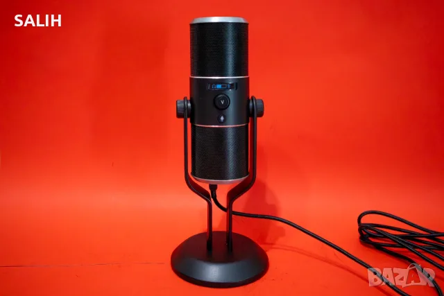 Razer Seiren Pro RZ05-0132 Silver Edition Студиен Микрофон XLR USB Гейминг Стрийминг, снимка 2 - Микрофони - 55877034