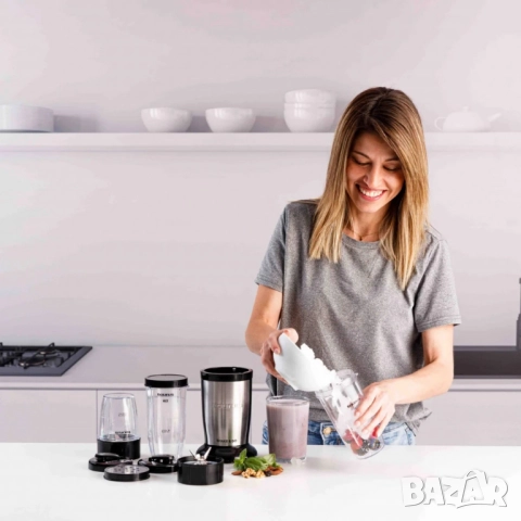 Блендер800W мощност, пулсова технология и аксесоари за смутита, ядки и подправки, снимка 8 - Блендери - 51922529