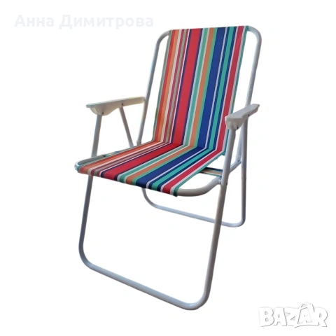 Сгъваем плажен/къмпинг стол, снимка 2 - Къмпинг мебели - 53727184