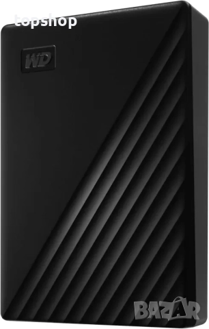 НОВ, ЗАПЕЧАТАН, НЕОТВАРЯН WD 6TB My Passport, Черен, Софтуер за архивиране и защити срещу...