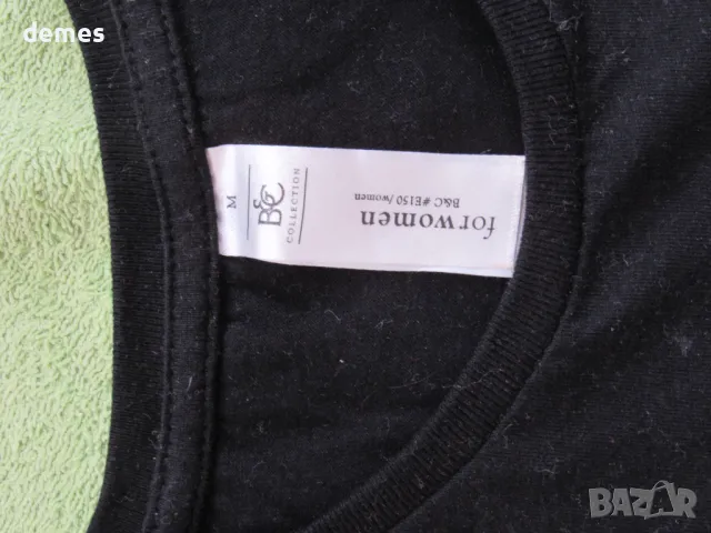 Нова дамска тениска черен цвят размер М, снимка 4 - Тениски - 50059879