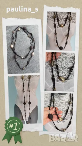 Колиета тип чокър, гердани ръчна изработка , снимка 14 - Колиета, медальони, синджири - 37271624